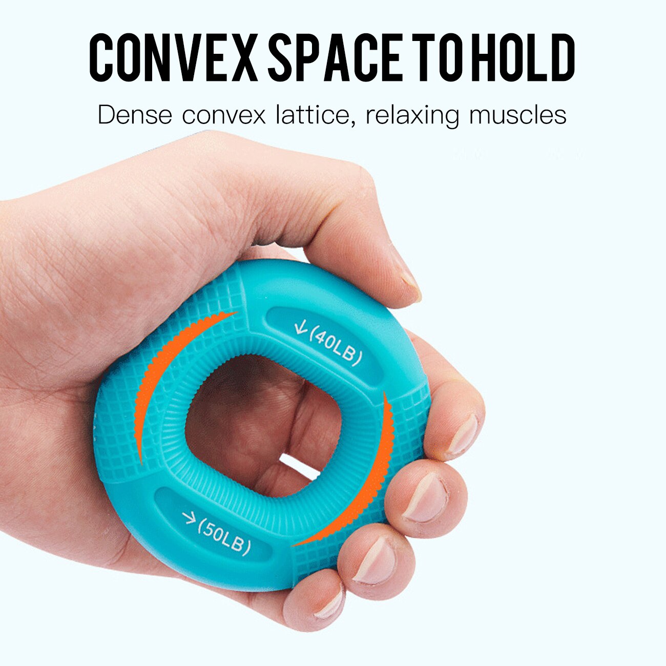 Hand Grip Finger Pow Trainer Solid Silicone Rubber Ring Hand Expander Exerciser Fingers Gripper Powerball Hand Exerciser Grip