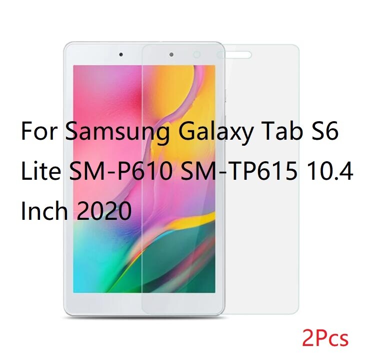 Tablet Schutz Glas Bildschirm Für Samsung Galaxy Tab S3 S4 S5e T720 S6 lite 10,4 P610 T860 S7 Plus 11 12,4 T870 T970 Glas Film: Tab S6 Lite P610