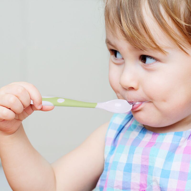 Høj permeabilitet pp plast støvtæt emballage boks bestik træning ske opbevaring boks baby dobbelt ske @ls