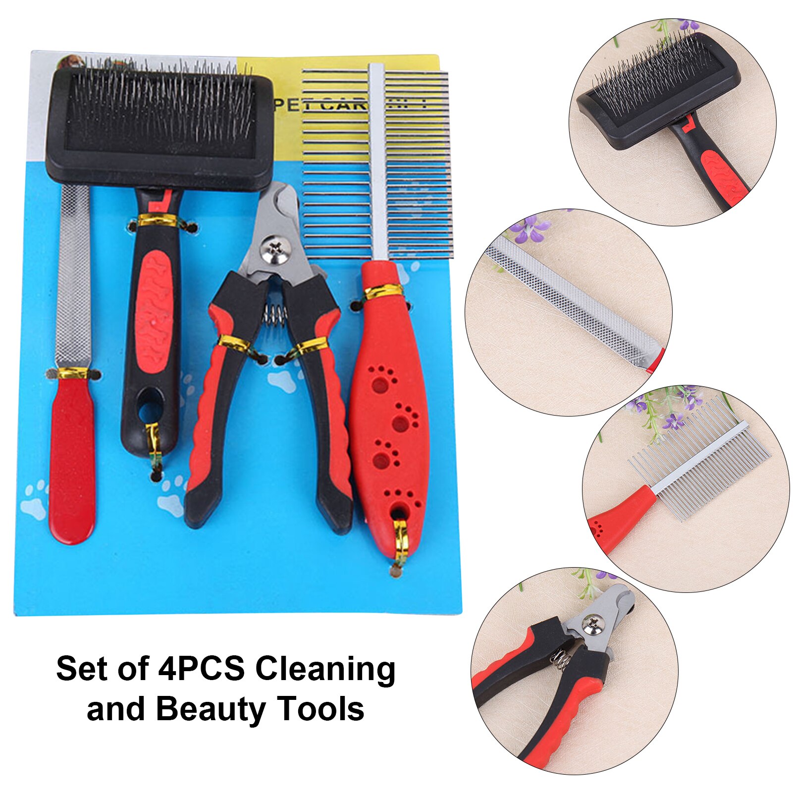 Pet Beauty Care Kit Multifunctional Cleaning Supplies Set Pet Dogs Cats Cleaning And Beauty Tools
