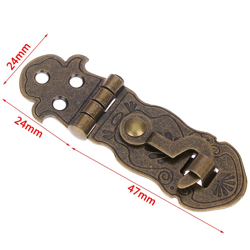 Antique Notebook Lock Metal Buckle Package Box Hinge Lock Fastener Hinge Lock