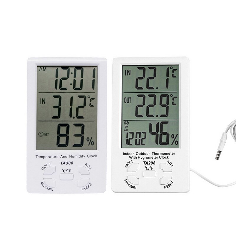 Digital Hygrometer Temperature Humidity Mini Monitor Sensor Meter LCD Electronic Indoor Outdoor Home Room Guage