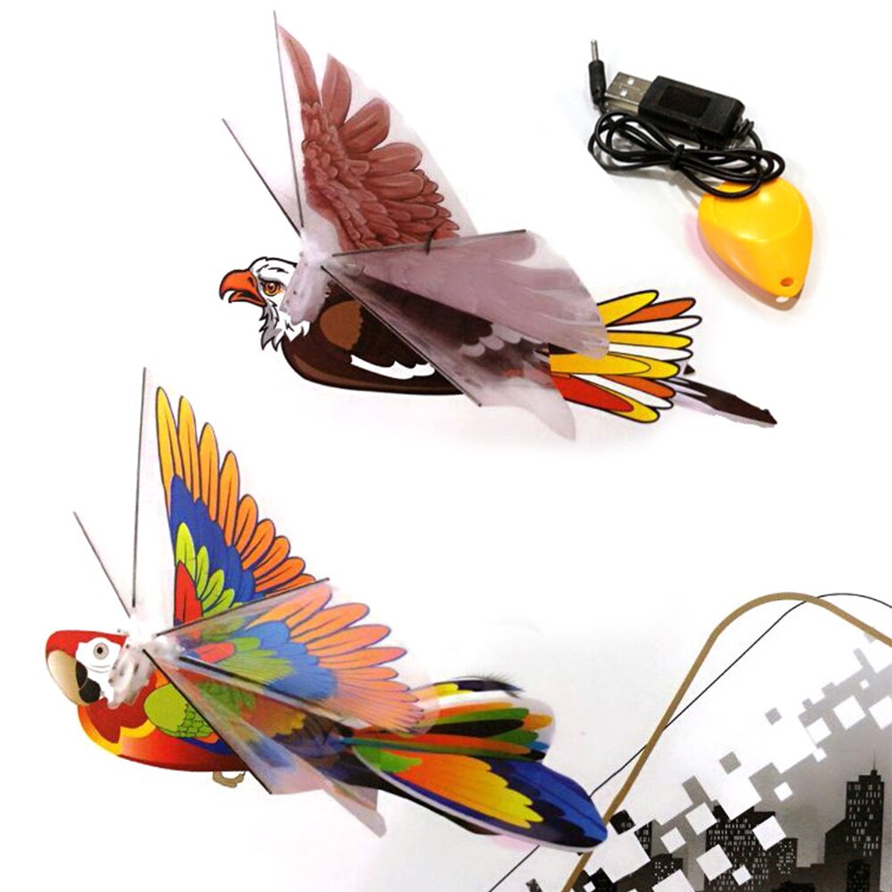 Remote Control Toy Electric Paper Airplane Model DIY Remote Control Paper Flying Bird Parrot Shape Baby Funny Toys 1