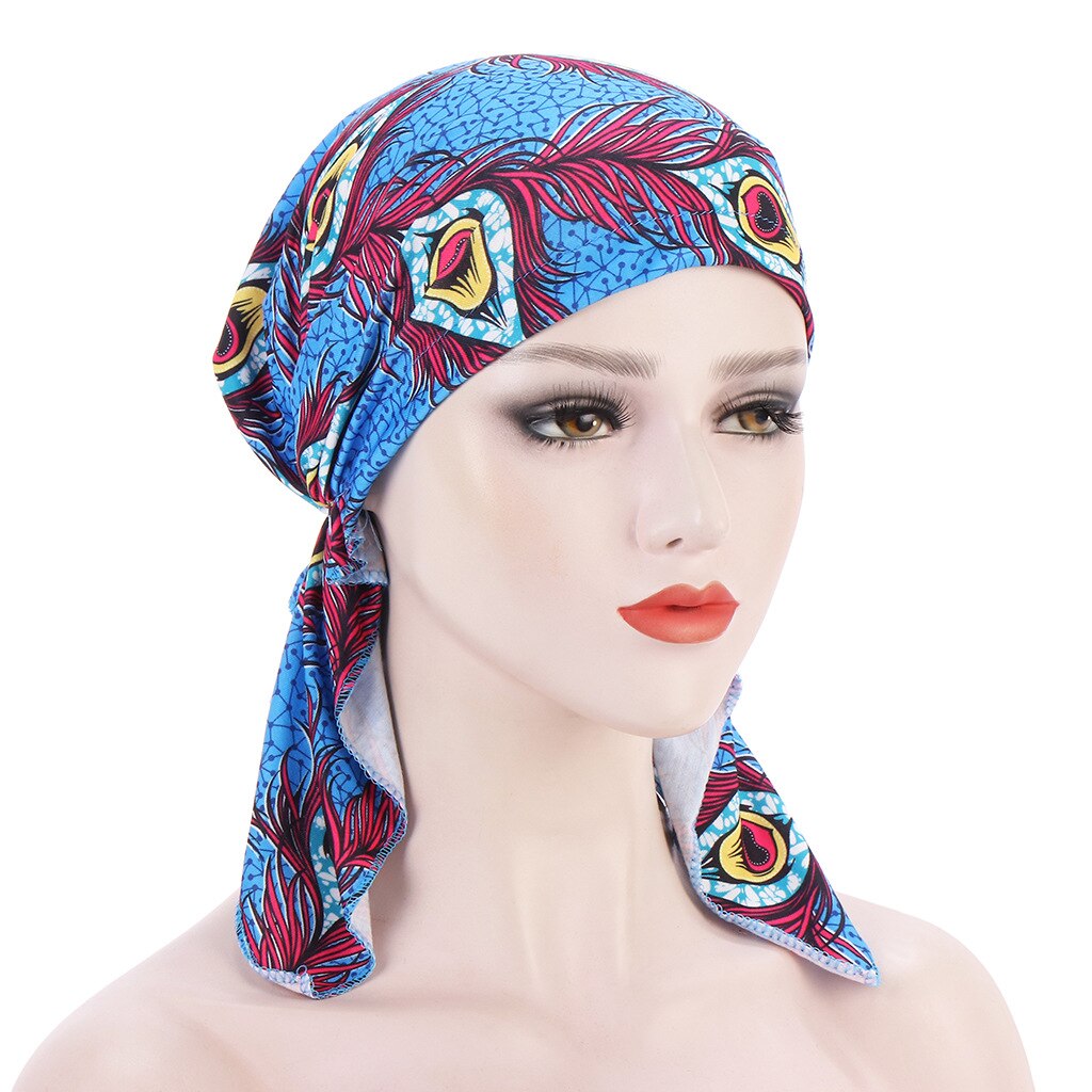 Turban imprimé à fleurs pour femmes, chapeau souple et élastique, foulard musulman, casquette, turban, nouvelle: 7