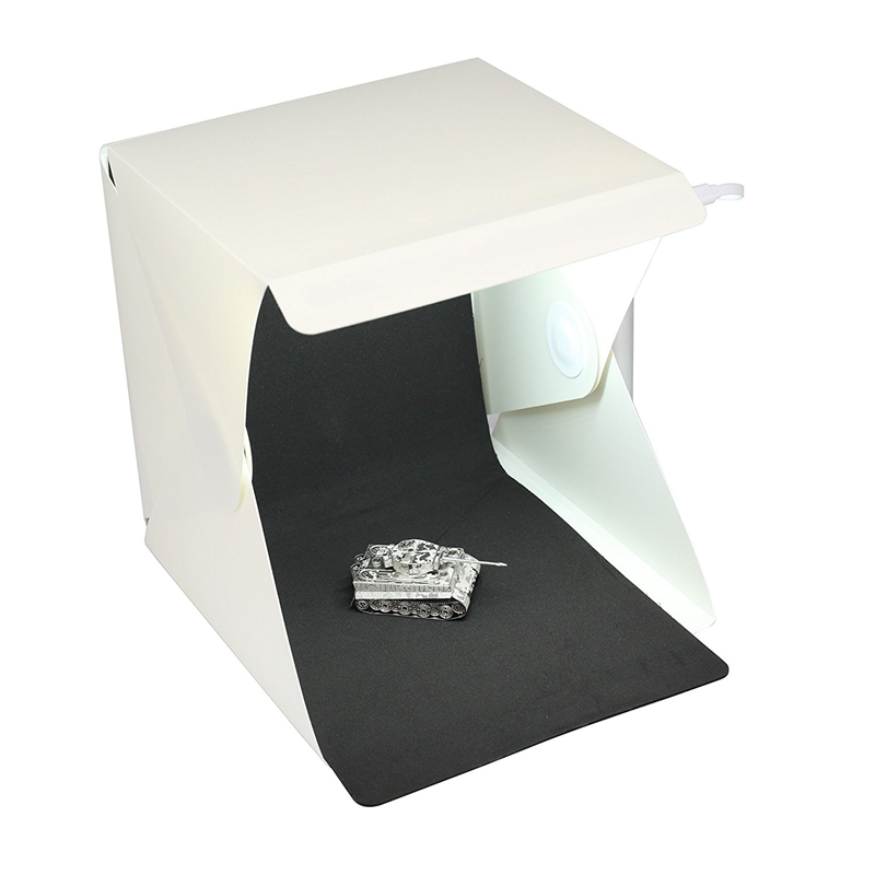 24cm / 9&quot; Mini Folding Lightbox Photography Studio Softbox LED Light Room Soft Box Camera Photo Background Box Lighting Tent Kit