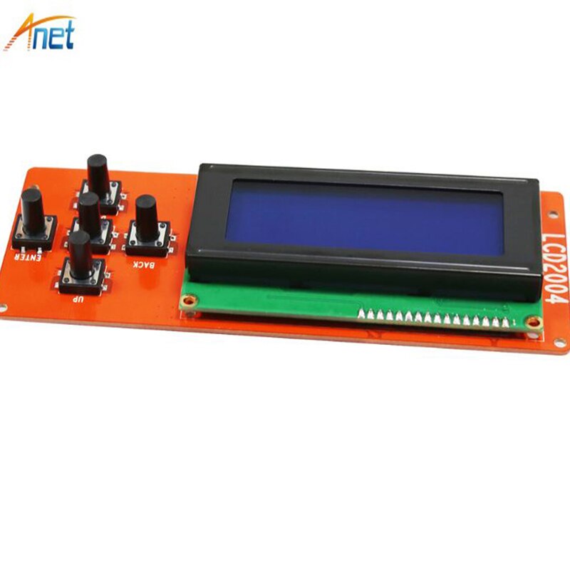 LCD2004 Module Screen Controller Control Panel 3D Printer Kit Smart Parts RAMPS 1.4 For Anet LCD2004 LCD Blue Screen