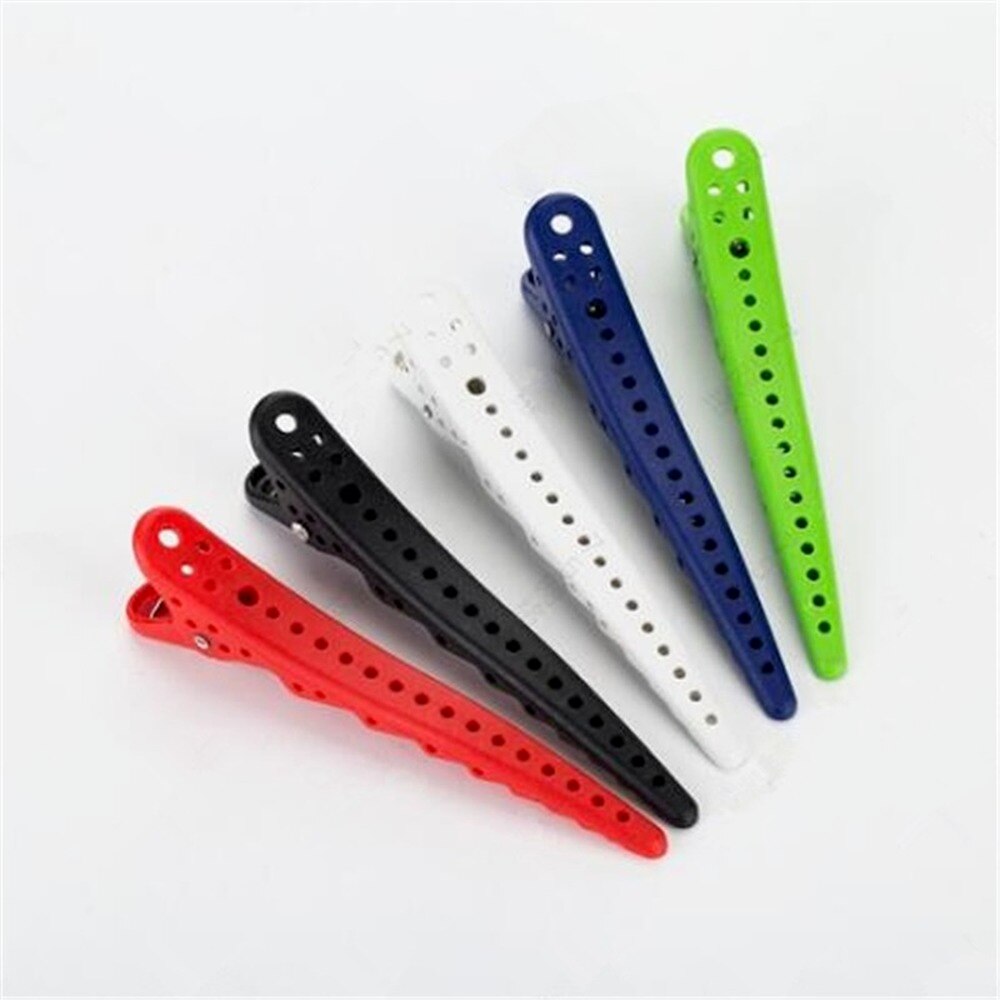 6Pcs Pro Salon Haarspeldjes Kappers Haarspelden En Clips Alligator Clips Kapper Haar Sectioning Clip Haar Snijgereedschappen