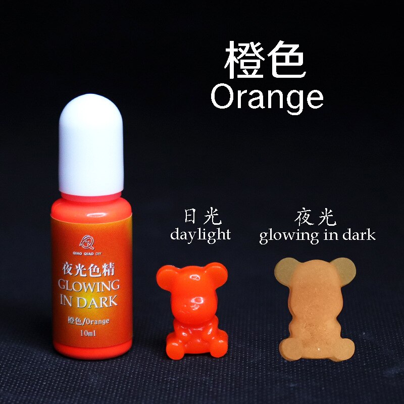 Luminous UV Resin Polarization Liquid Dye Resin Epoxy For DIY Jewelry Making Crafts Coloring Dye Colorant: orange