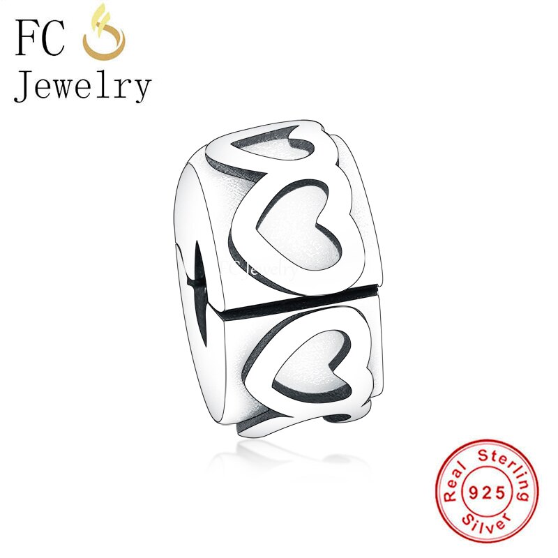 FC Jewelry Fit-pulsera de plata de ley 925 para mujer, cierre redondo, fabricación de cuentas, Berloque: FC1360