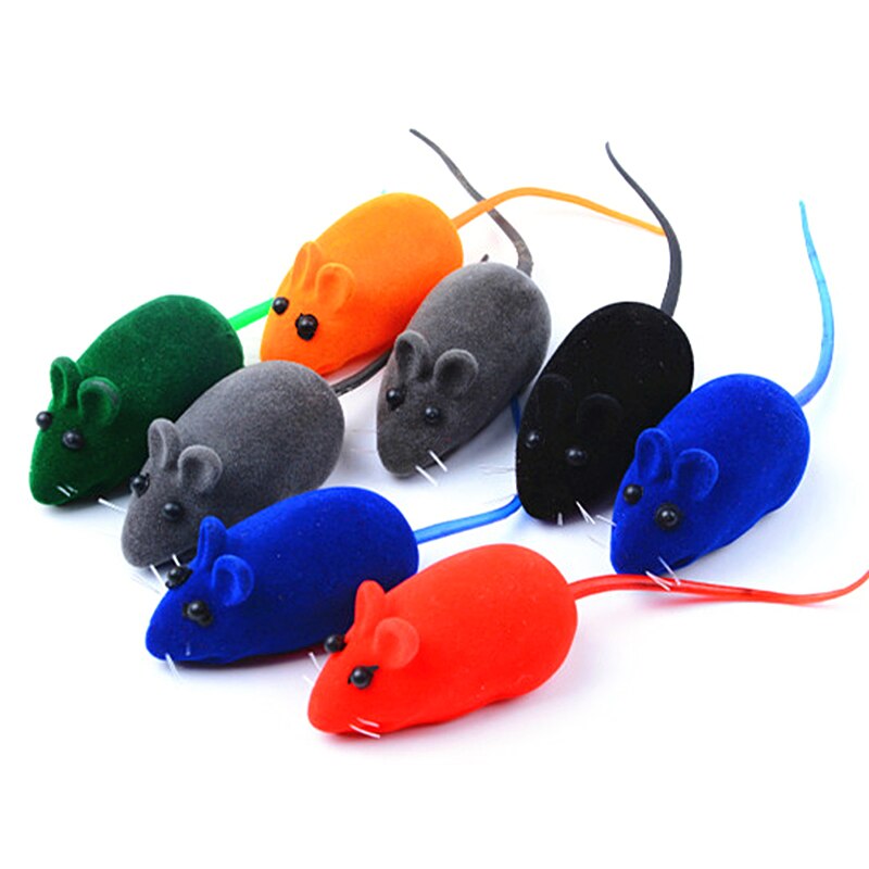 10 pçs reunindo o rato falso engraçado do gato do animal de estimação brinquedos mini som realista jogando brinquedos para gatos gatinho interativo gato brinquedos aleatórios