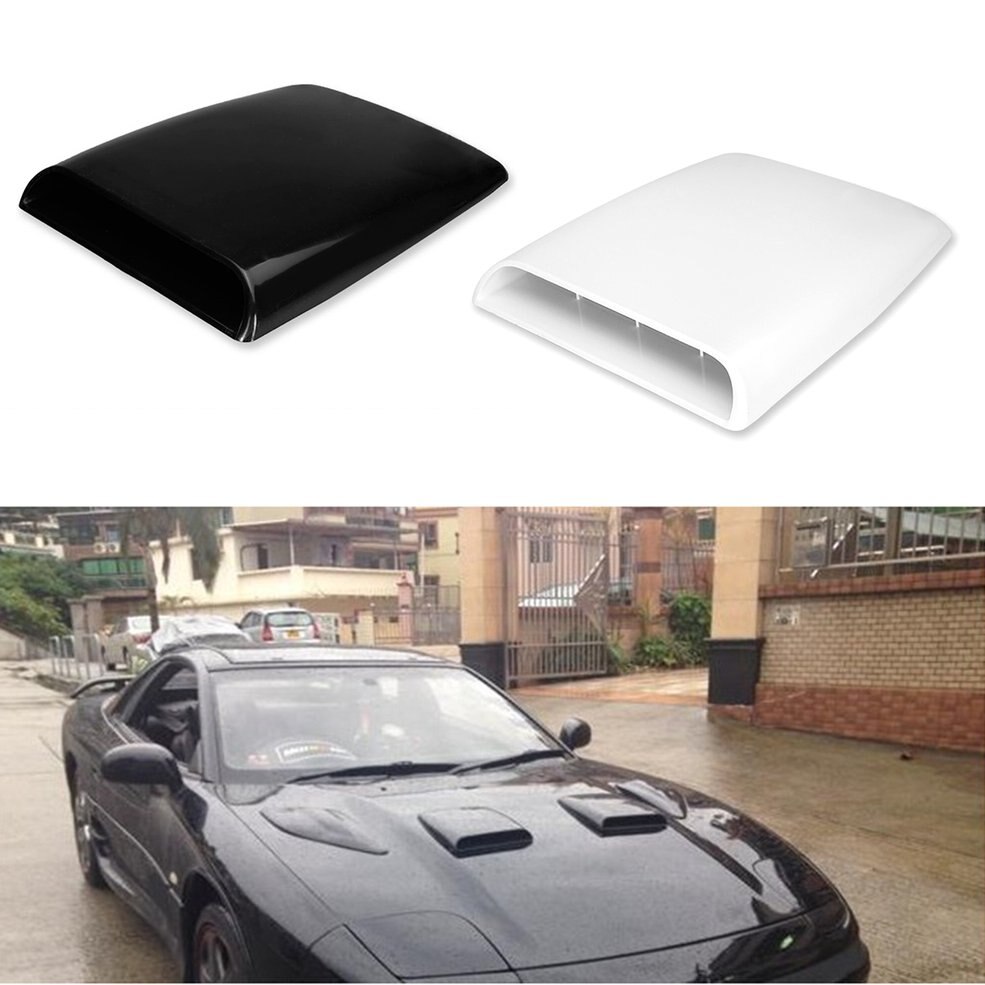 Practical Universal Car Auto 4x4 Air Flow Intake Hood Scoop Bonnet Decorative ABS Vent Cover Decal Car Accessory Black
