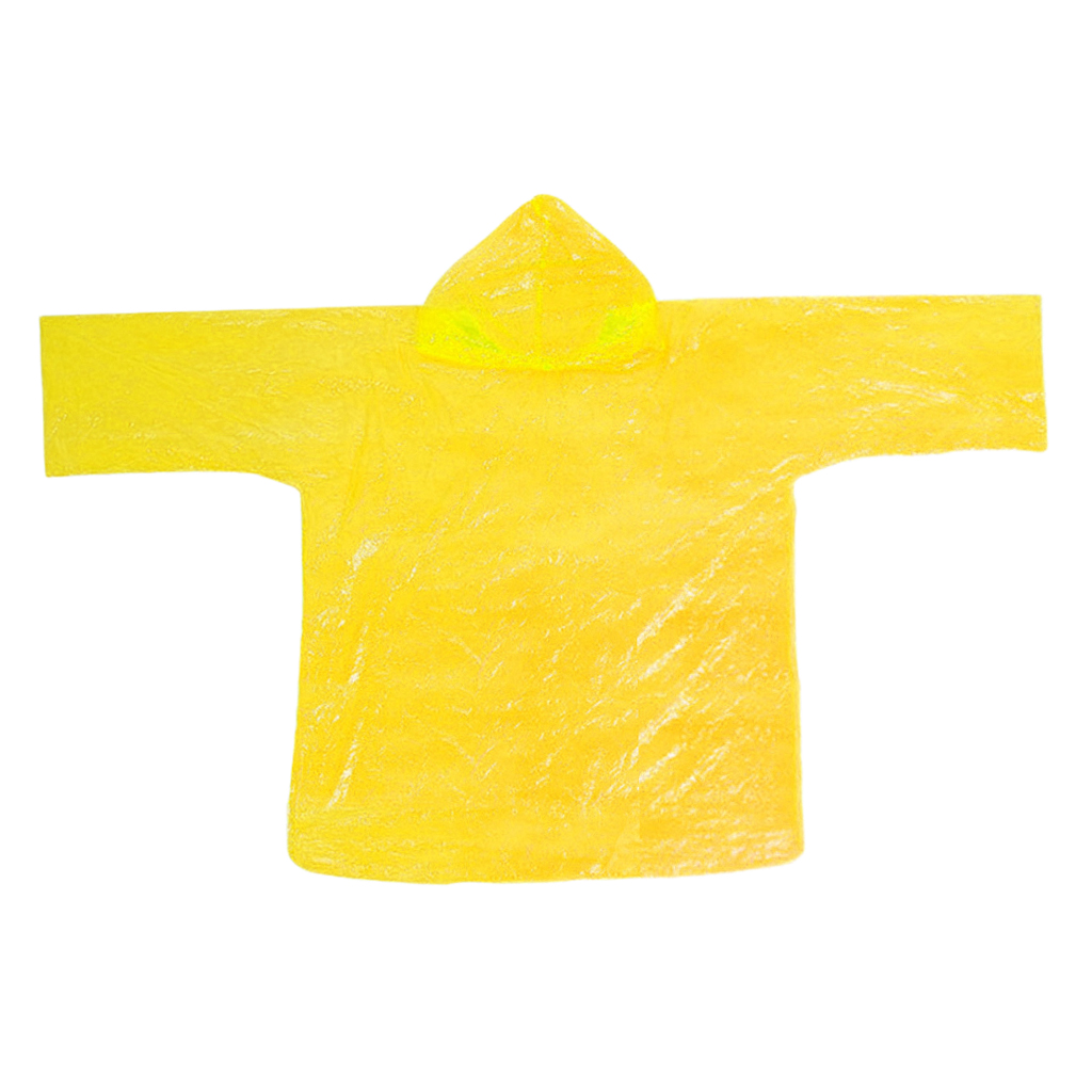 Emergency Raincoat Hooded Rain Cover Rain Ponchos with Hood with Storage Bag