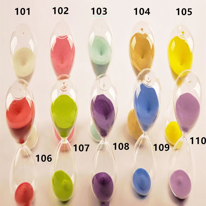 Minuterie en verre transparent, 5/30 minutes, horloge, plusieurs couleurs, décoration pour la maison et la voiture, de