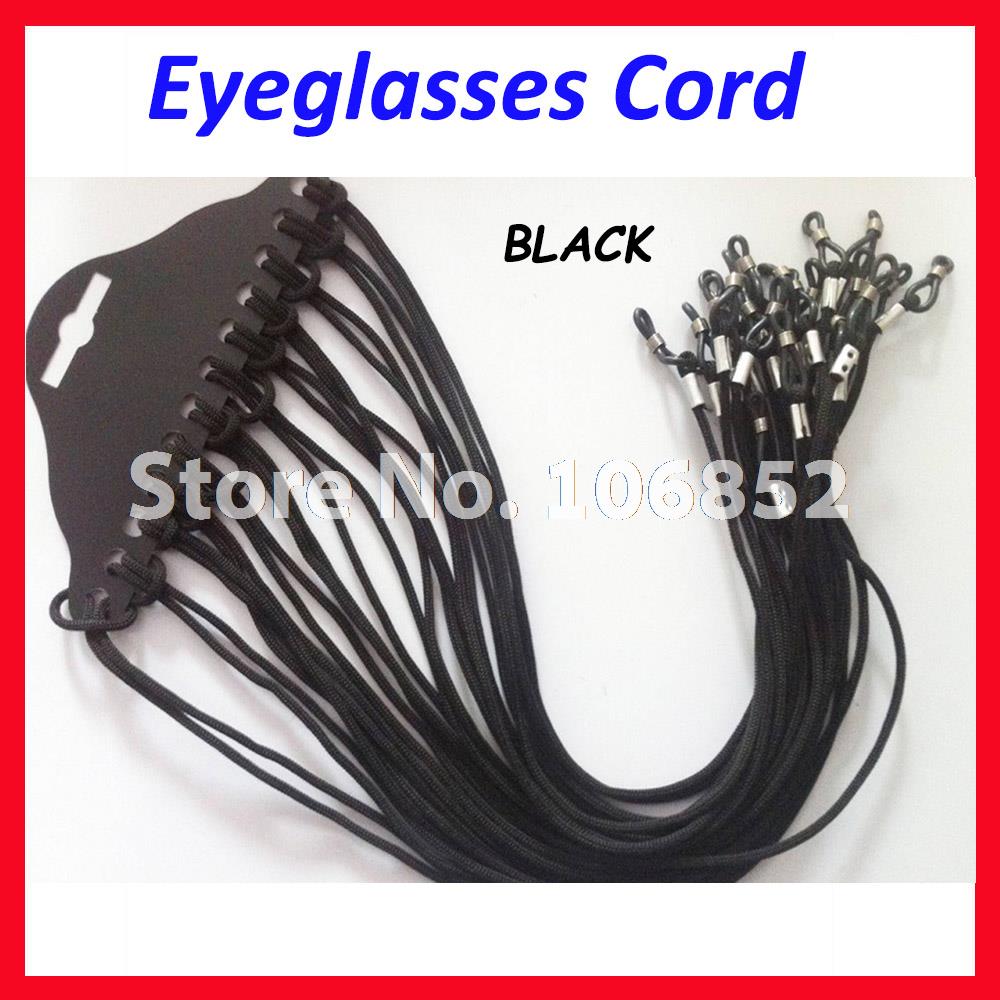 120 stks Zwart nylon brillen cord spektakel zonnebril eyewear chain leesbril houder GC-B