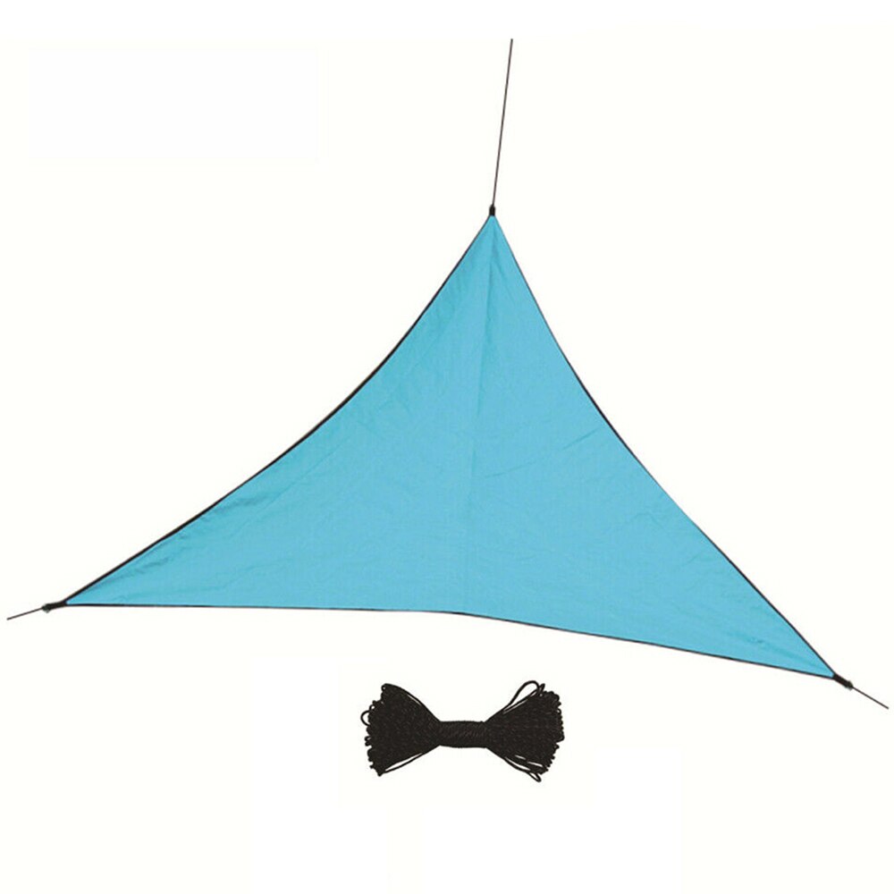 Waterproof Anti-UV Triangle Awning Sun Shading Net Sun Shade Sail Outdoor Swimming Pool Garden Canopy Shade Cloth Shelter: Blue