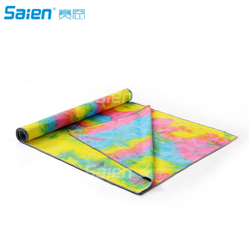 Toalla de Yoga antideslizante para Yoga, capa de microfibra y revestimiento de silicona, bolsa de transporte gratuita, perfecta para Yoga , Bikram y Pilates: Gris