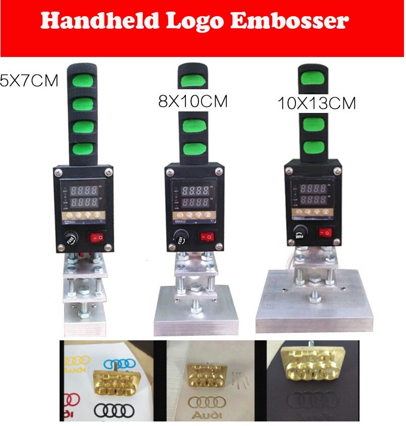 5*7Cm Handheld Leather Embosser Hout Stamping Lederen Logo Embossing Tool