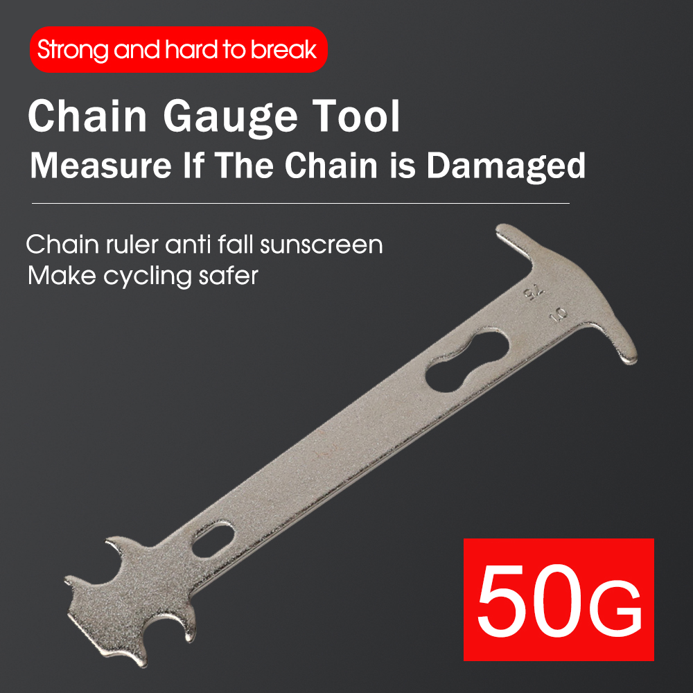 Comprobador de desgaste de cadena de bicicleta, herramienta de reparación, medidor de cadenas de bicicleta, Regla de medición, herramienta de reparación de reemplazo de cadena MTB, accesorios de ciclismo