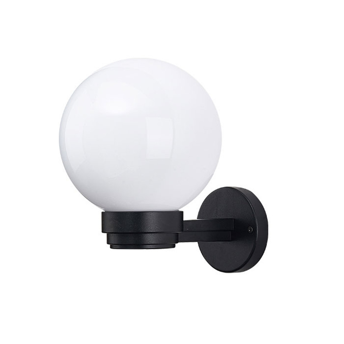 Binnen-buitenwandlamp met witte of heldere acryl bolschaduw voor entree veranda patio exterieur E27 basis socket wandlantaarn