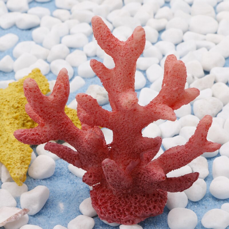 Sztuczna żywica koral drzewo dekoracja akwarium podwodna ozdoba krajobraz