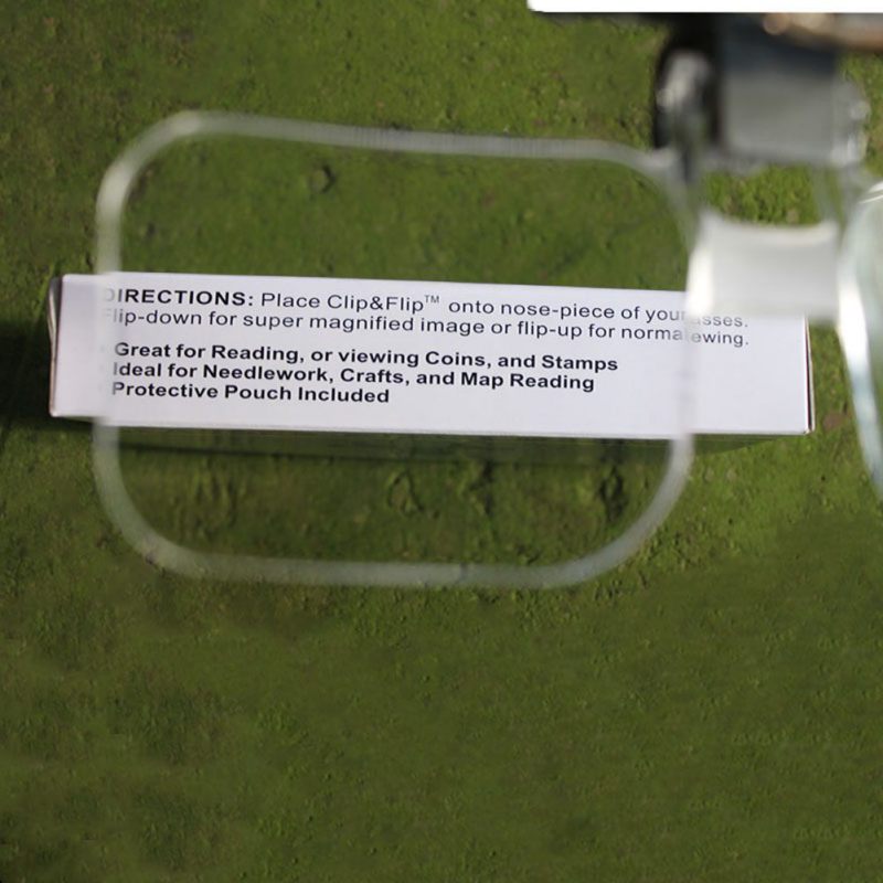 Bril Vergrootglas Opvouwbare Clip Op Loupe Lenzenvloeistof Lens Clear Lens 2X Vergrootglas Bril Vergrootglas Reading Sieraden Tool Een