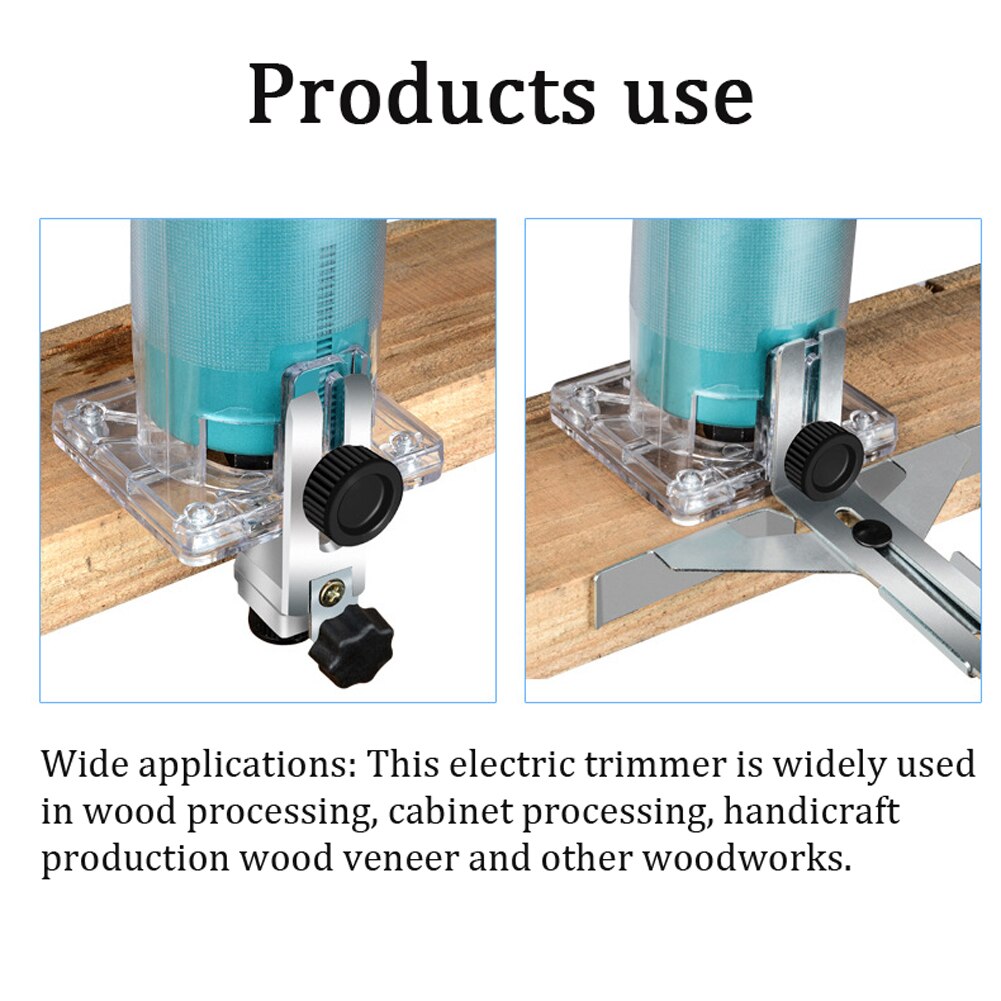 450W Handheld Woodworking Electric Trimming Machine Multifunctional Electromechanical Wood Milling Engraving Slotting Machine