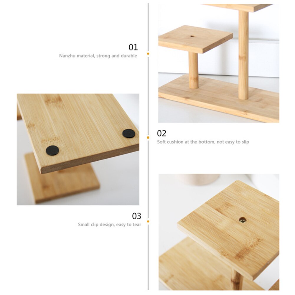 3 Tier Plant Stand for Desk Flower Pot Holder Succulent Plant Bonsai Storage Display Shelf Home Office Balcony Garden Decoration