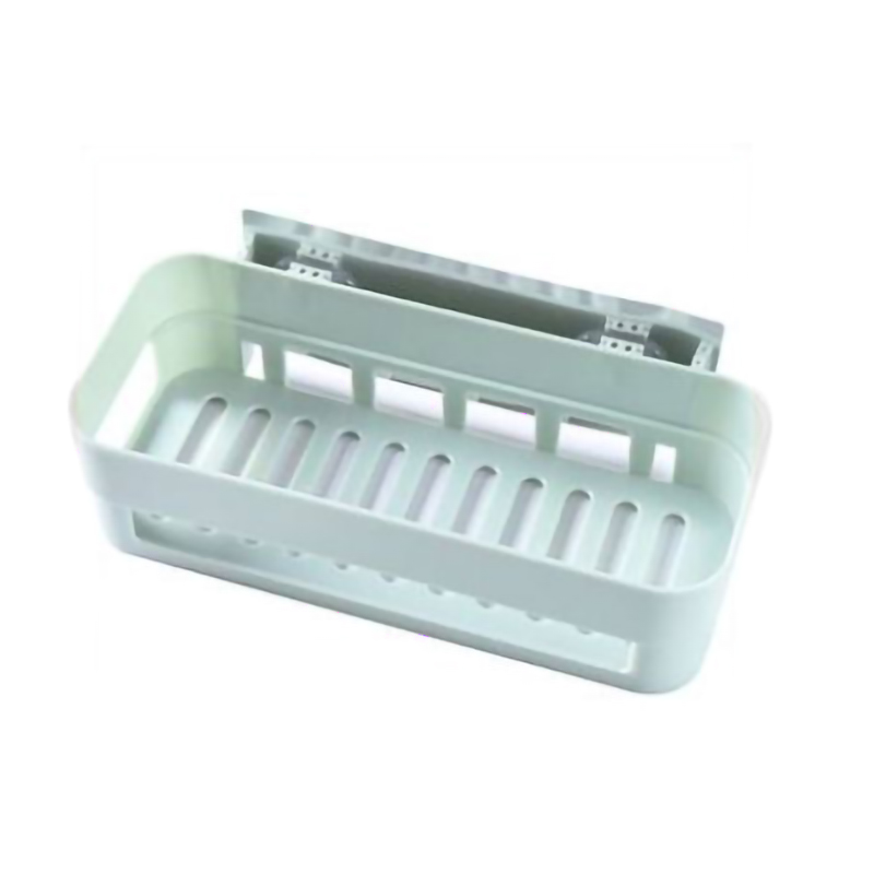 Étagère murale multifonction, coin à pression, en plastique, pour salle de bain, Drainage, rangement de douche: 02