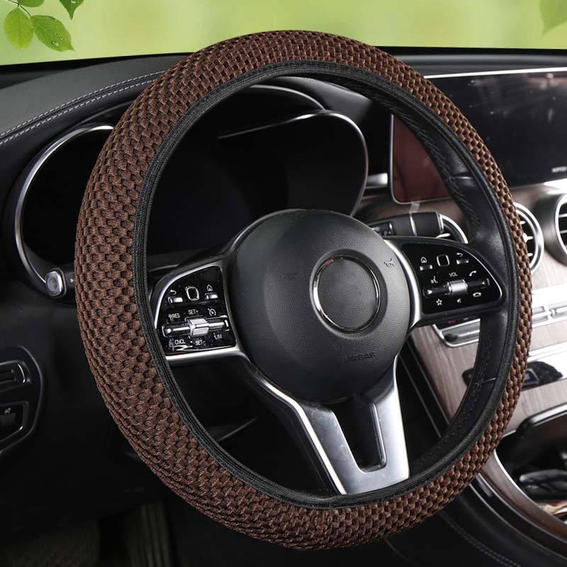 1 Piece of Fabric without Inner Ring, Elastic , Various Colors, Seasonal Use, MEN'S AND WOMEN'S Car Steering Wheel Protect