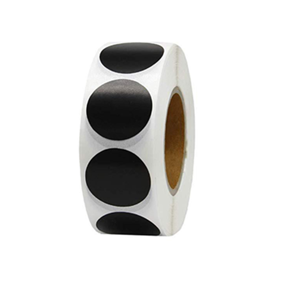 White code Round Stationery 1 Inch 500 Pcs /Roll Color Labels Stickers Chroma Label Stickers Mark stickers Dot Labels Stickers: WHITE