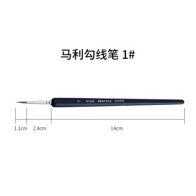 9 stuks make-up tekenpen kwasten fijn handgeschilderd dun haaklijn pen nylon kwast acryl verfpen kunstbenodigdheden: 1