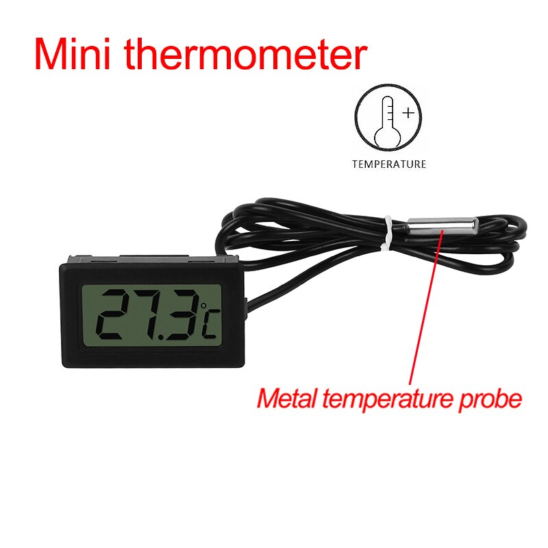 Waterproof LCD Digital Thermometer Aquarium Electronic Precision Fish Tank Temperature Measuring Tool With Probe Large Inventory: with wire