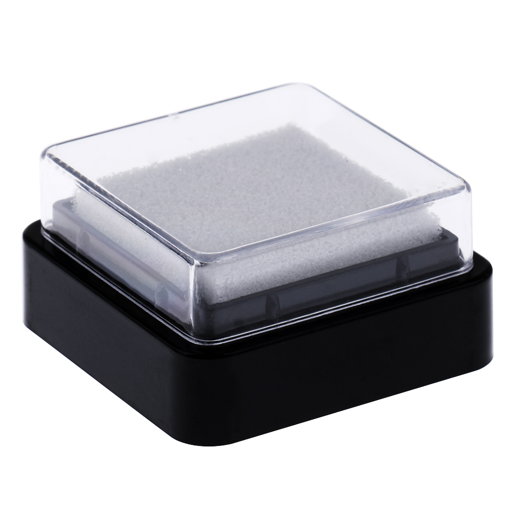 10x almohadilla de tinta seca sin colores en la esponja para sellos tela madera manualidades de papel
