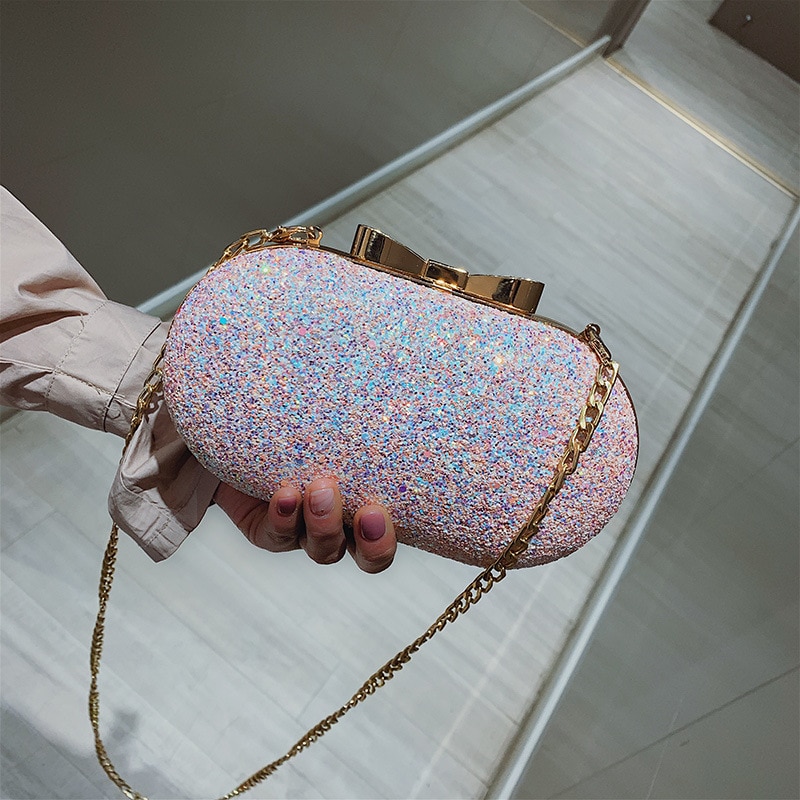 Middagsselskapveske cheongsam kveldsveske bankett kjendis kapsel håndveske lyst stykke en skulder skråstrek