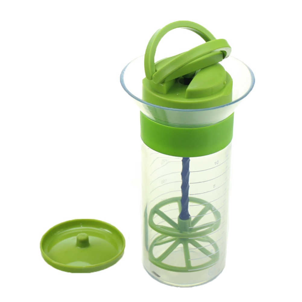 300ml Salad Dressing Shaker Cup Universal Multifunctional Unique Manual Gadget Mixer Frother Whisk Sauces