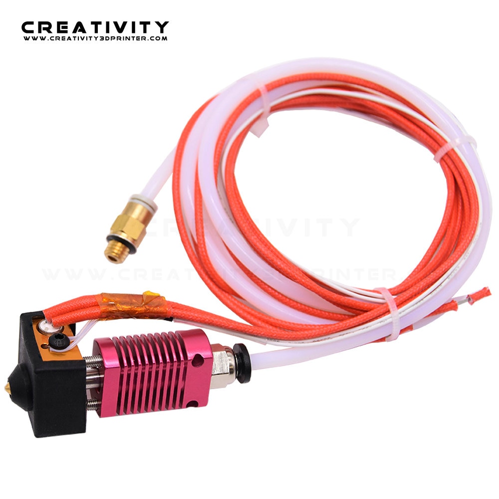 3D Printer Extruder Gemonteerd Mk8 End Kit Voor Ender3 / Ender3Pro/CR10 Met Aluminium Verwarming Blok 1.75Mm 0.4Mm Nozzle