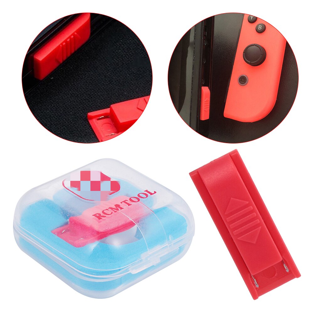Erstatning rcm verktøy klips kortslutning modifisere fil plast jigg kontakt for nintend switch