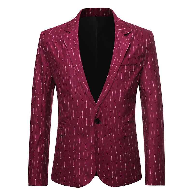Blazer hombre mænd blomstret print blazer jakkesæt slim fit party single botton mandlig blazer og jakkesæt jakke overtøj frakke