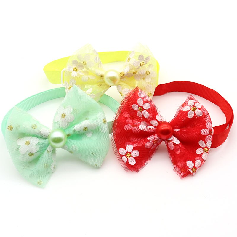 Accesorios para cachorros de 30/50 Uds., pajarita para cachorros, pajarita para perros pequeños, accesorios para perros, accesorios para mascotas, suministros para mascotas de lujo
