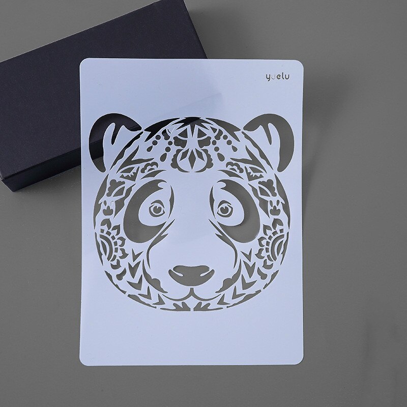 Animal Painting Template Kids Scratch Painting Stencils DIY Animal Album Hollow Out Ruler Hand-painted Coloring Books for Kids: 15