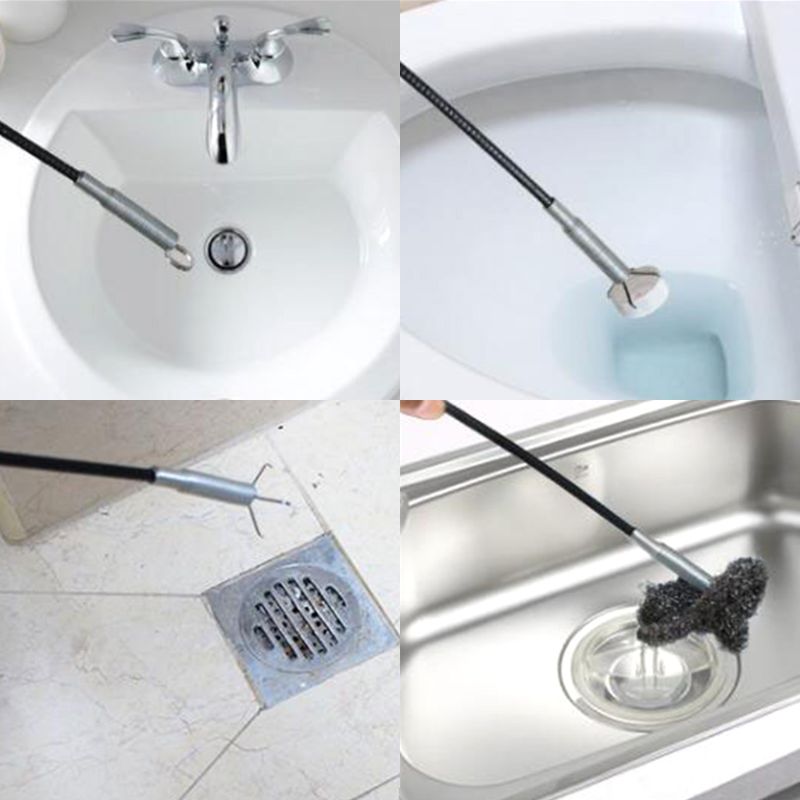 1 Pc Flexible Pick Up Tool Long Spring Claw Grip Toilet Kitchen Sewer Cleaning Supply