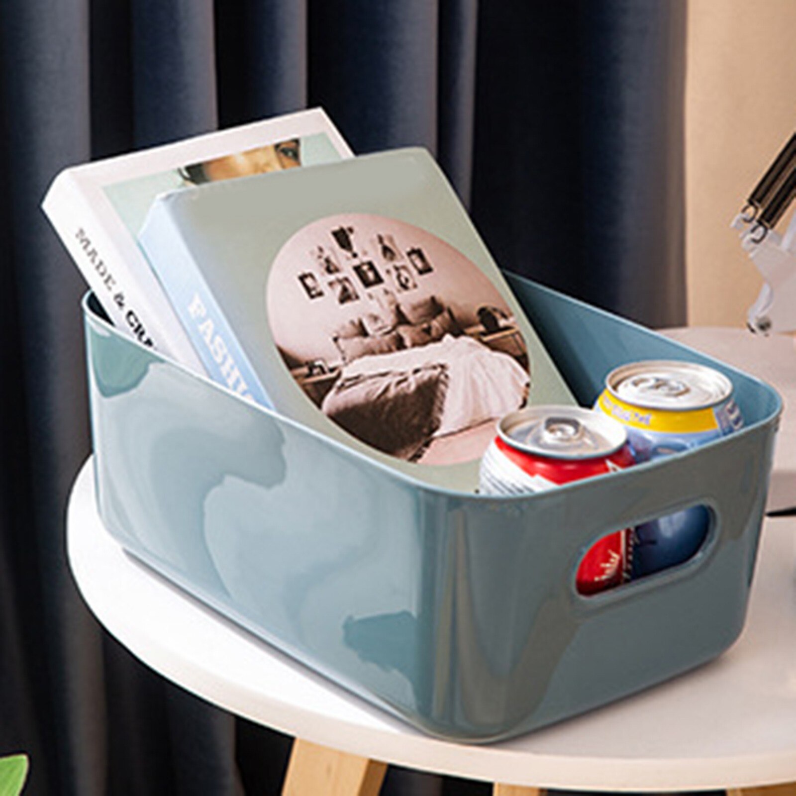 Organizador Despensa Tela Organizador De Aperitivos Xbopetda - 6 Compartimentos, Tela, Con Asas, Para Encimera Cesta Snacks 6 Compartimentos