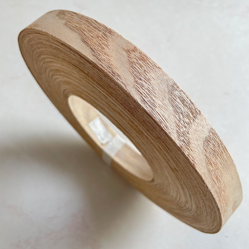 OMUKI Solid wood veneer edge banding with woodworking DIY furniture wardrobe cabinet edge banding width 2cm: Light Grey / 10-11cm