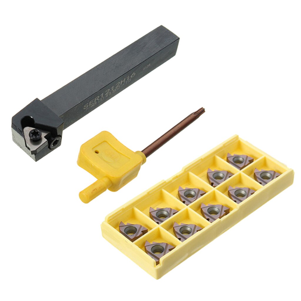 Draaien Gereedschaphouder 100Mm + Externe Threading Carbide + T15 Moersleutel Sets
