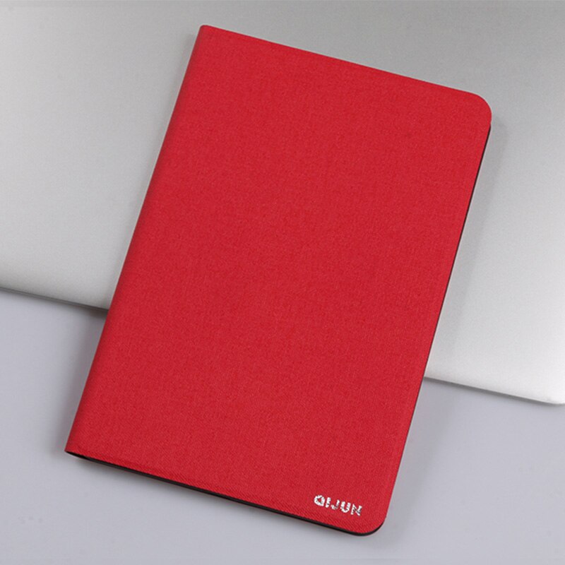 Case Voor Lenovo Tab 4 8 Inch TB-8504F TB-8504N Qijun Tablet Case Voor Tab4 8504X 8 &#39;&#39;Flip Silicone soft Shell Stand Cover: Red