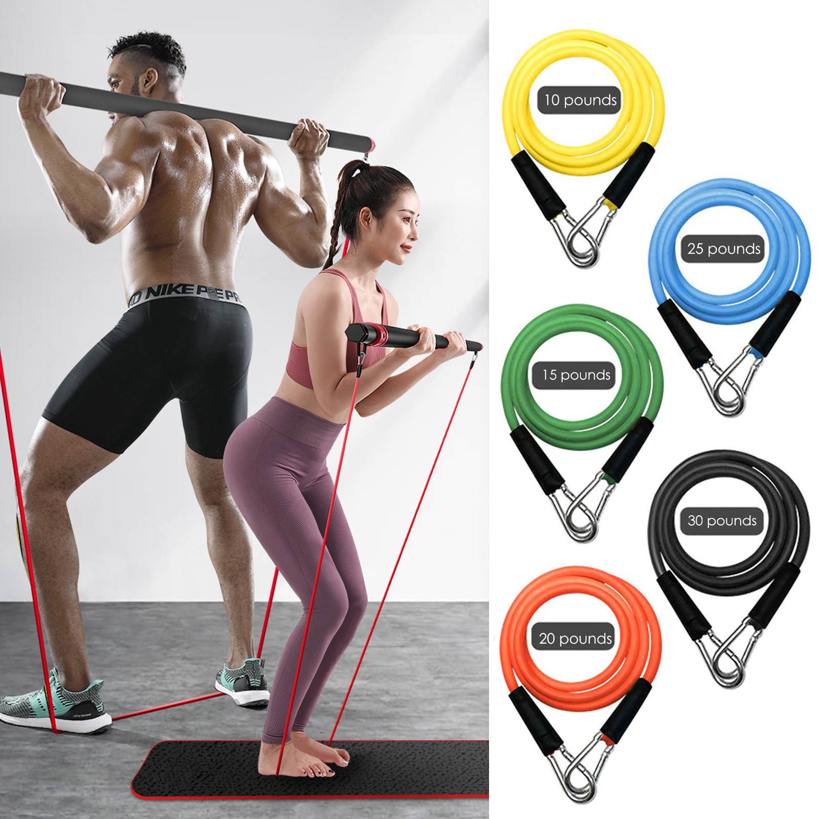 T2 Elastic Resistance Bands Chest Muscle Training Adjustable Band Jumping Strength Training Equipment Fitness Resistance Bands
