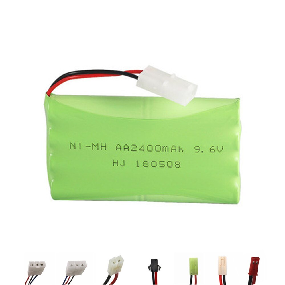 9.6V 700Mah 800Mah 1000Mah 1800Mah 2400Mah 2800Mah 3000Mah Ni-Cd/ni-Mh Batterij Voor Rc Speelgoed Eletric Verlichting Securty Faclities: 2400mah