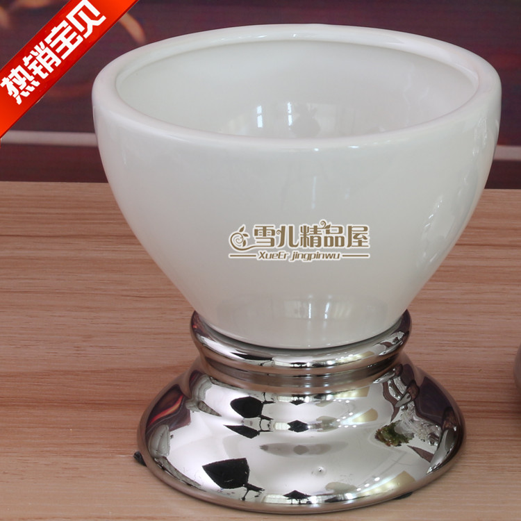 Europese zilveren legering keramische Snoeppot guci snack thee thee pot Woninginrichting decoratie decoratie