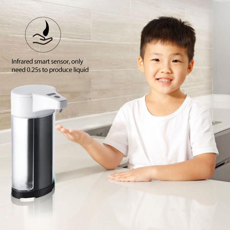 Automatic Soap Dispenser Infrared Touchless Motion Bathroom Dispenser Infrared Motion Sensor Hands-Free Soap Pump Dispenser
