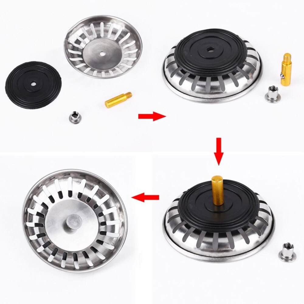 2 Stuks Rvs Water Afvoer Wastafel Zeef Afdruiprek Filtratie Sink Filter Badkamer Gootsteen Zeef Keuken Tool
